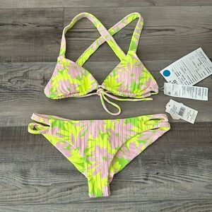 RVCA neon bikini
